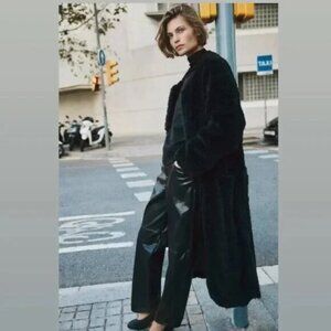 FLUFFY TEDDY COAT WITH BELT